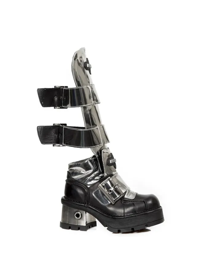 WomenMen High Boot Metallic M1515C3 New Rock Boots WomenMen High Boot Metallic M1515C3 New Rock Boots