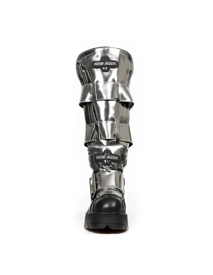 WomenMen High Boot Metallic M1515C3 New Rock Boots WomenMen High Boot Metallic M1515C3 New Rock Boots