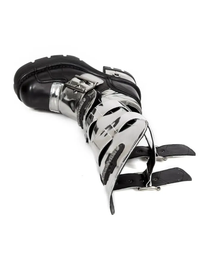 WomenMen High Boot Metallic M1515C3 New Rock Boots WomenMen High Boot Metallic M1515C3 New Rock Boots