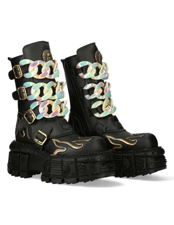 WomenMen MMet032V2 New Rock Boots