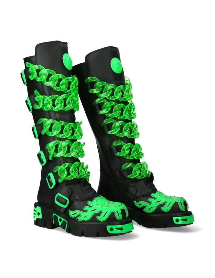 WomenMen MMet033C4 New Rock High Boots