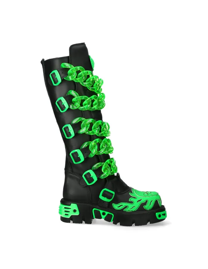 WomenMen MMet033C4 New Rock High Boots WomenMen MMet033C4 New Rock High Boots