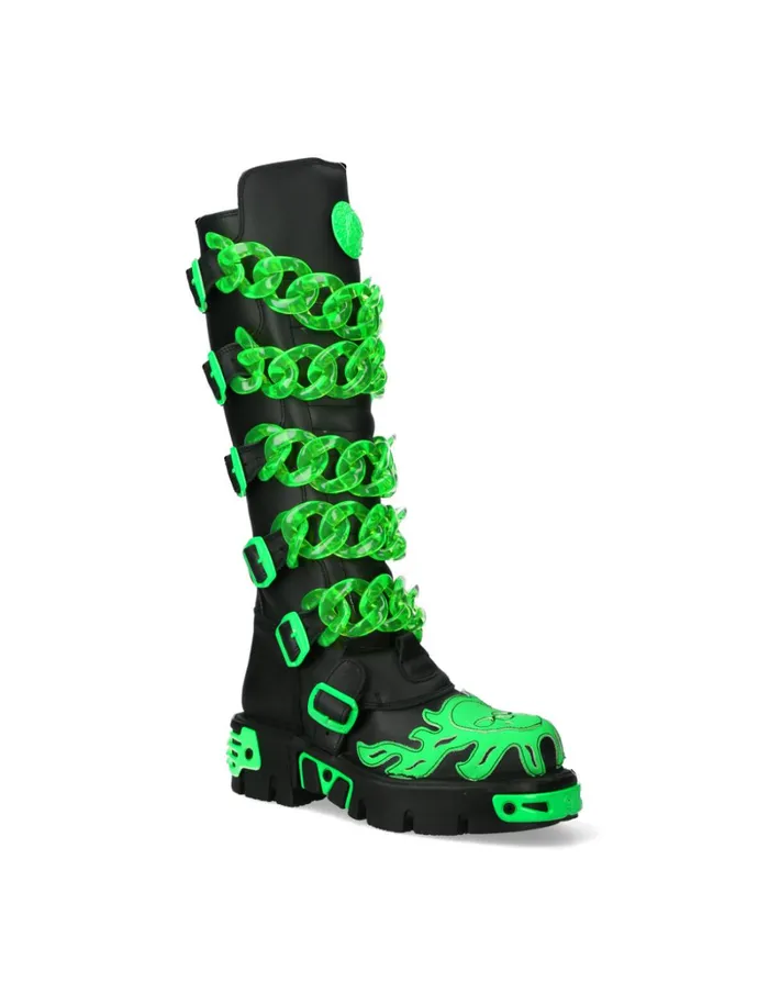WomenMen MMet033C4 New Rock High Boots WomenMen MMet033C4 New Rock High Boots