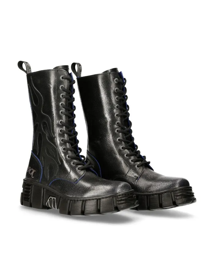 WomenMen MWall054C2 New Rock High Boots