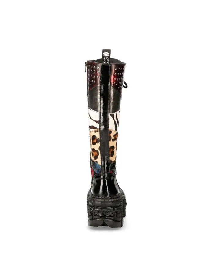 WomenMen MWall210S1 High Boot Tank With Laces New Rock High Boots WomenMen MWall210S1 High Boot Tank With Laces New Rock High Boots