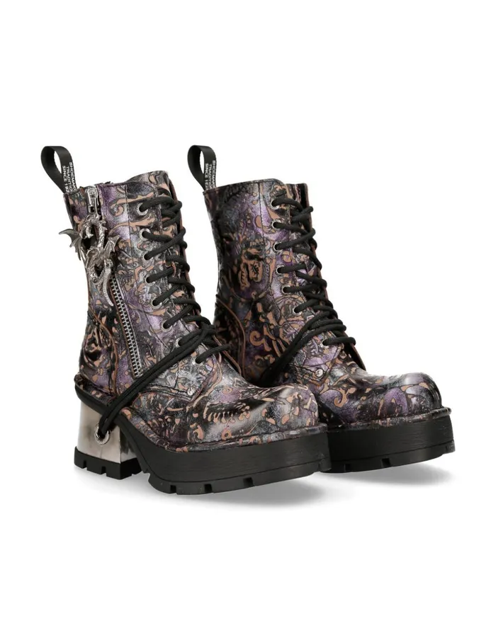 WomenMen Metallic M1045C5 New Rock Boots