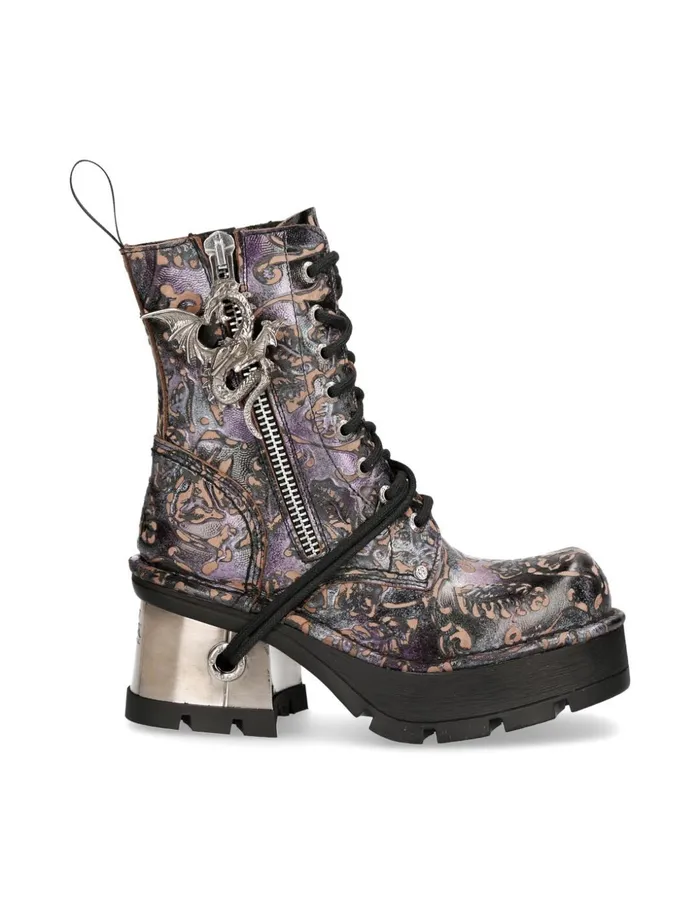 WomenMen Metallic M1045C5 New Rock Boots WomenMen Metallic M1045C5 New Rock Boots