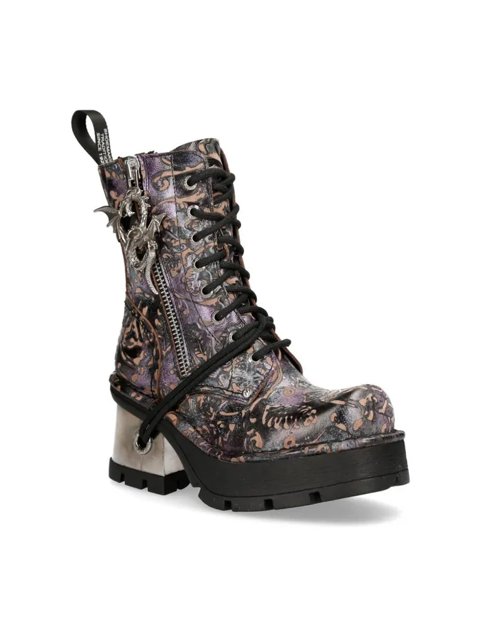 WomenMen Metallic M1045C5 New Rock Boots WomenMen Metallic M1045C5 New Rock Boots