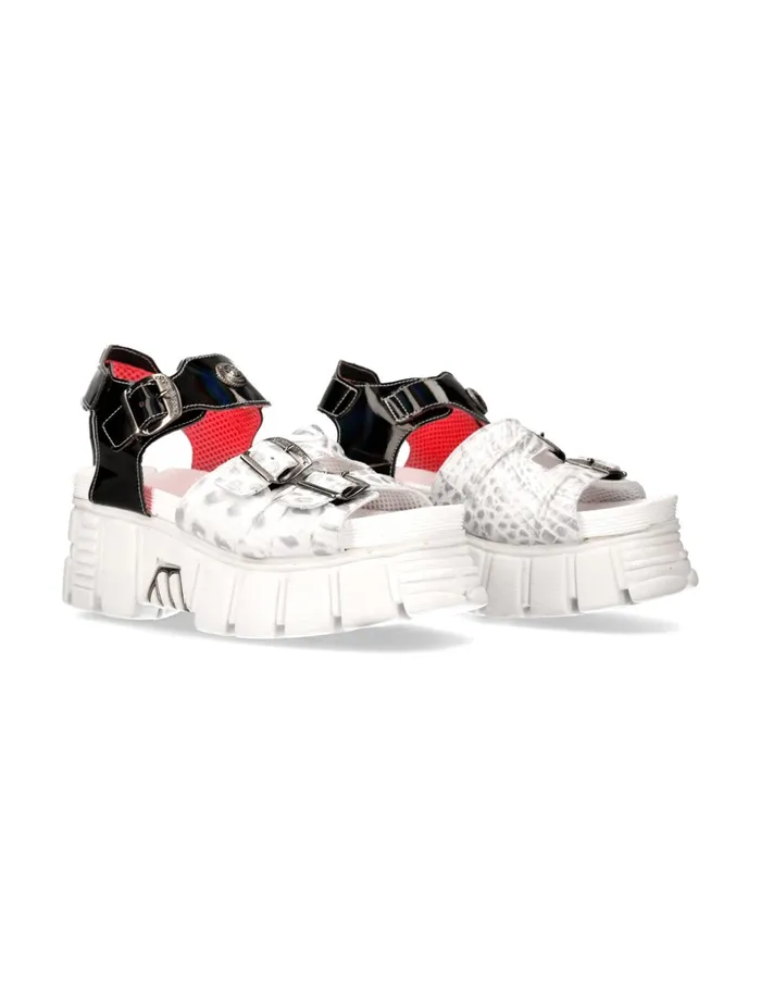 WomenMen Metallic MBios101C14 New Rock Sandals