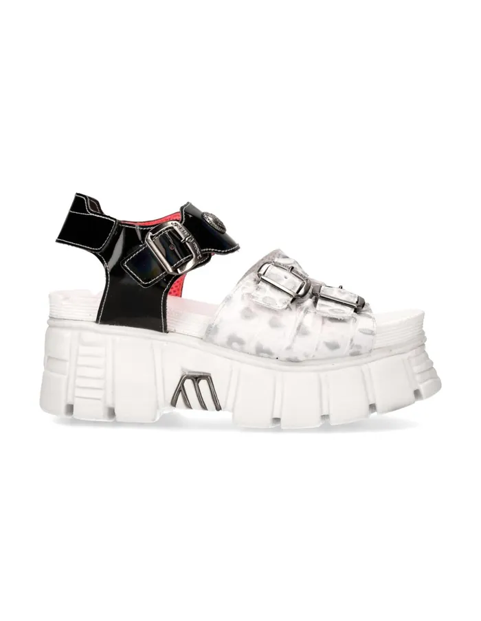 WomenMen Metallic MBios101C14 New Rock Sandals WomenMen Metallic MBios101C14 New Rock Sandals