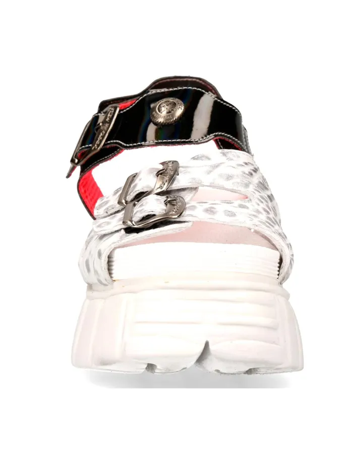 WomenMen Metallic MBios101C14 New Rock Sandals WomenMen Metallic MBios101C14 New Rock Sandals
