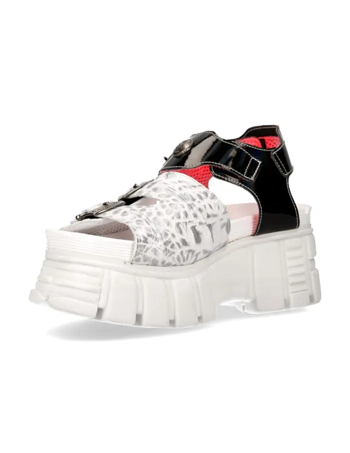 WomenMen Metallic MBios101C14 New Rock Sandals WomenMen Metallic MBios101C14 New Rock Sandals