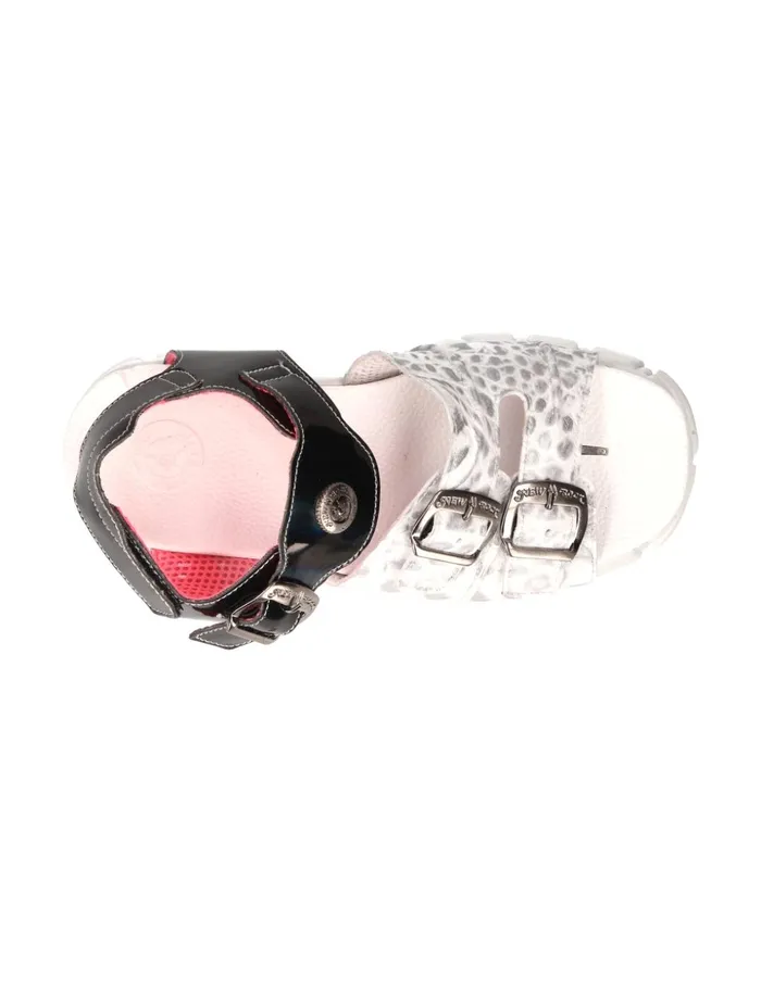 WomenMen Metallic MBios101C14 New Rock Sandals WomenMen Metallic MBios101C14 New Rock Sandals