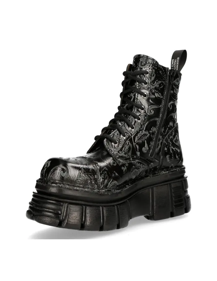 WomenMen Metallic MMili083cC12 New Rock Boots WomenMen Metallic MMili083cC12 New Rock Boots