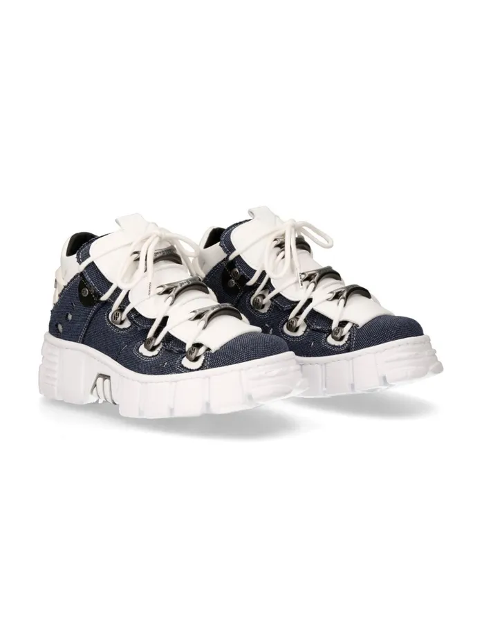 WomenMen Shoe Tower With Laces MWall106V2 New Rock Booties