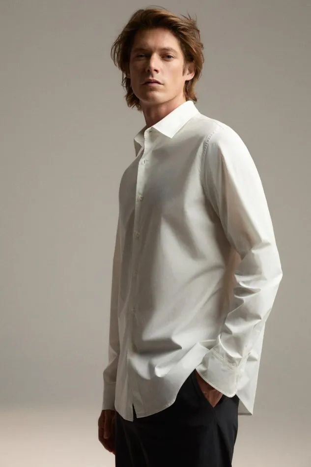 WomenMen White Javier Shirt Ecoalf Onepointzero