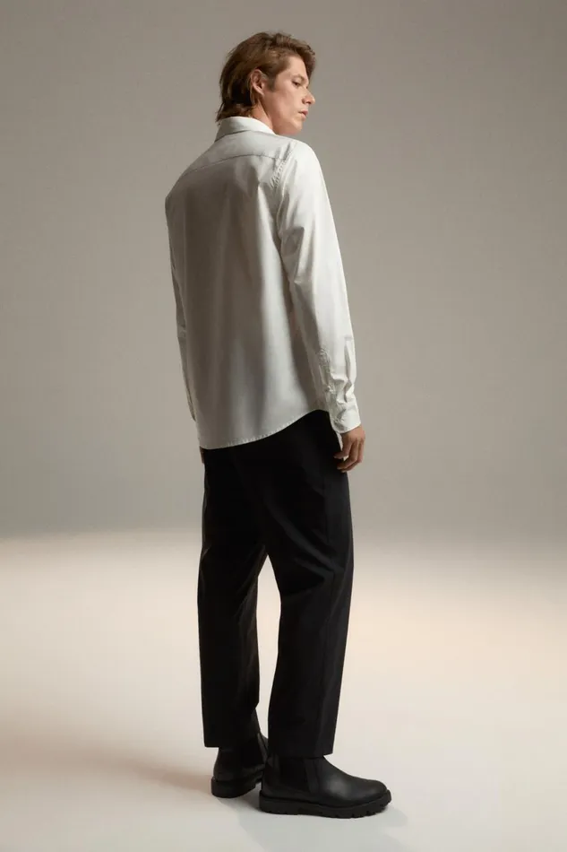 WomenMen White Javier Shirt Ecoalf Onepointzero