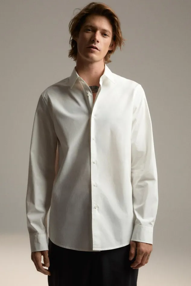 WomenMen White Javier Shirt Ecoalf Onepointzero