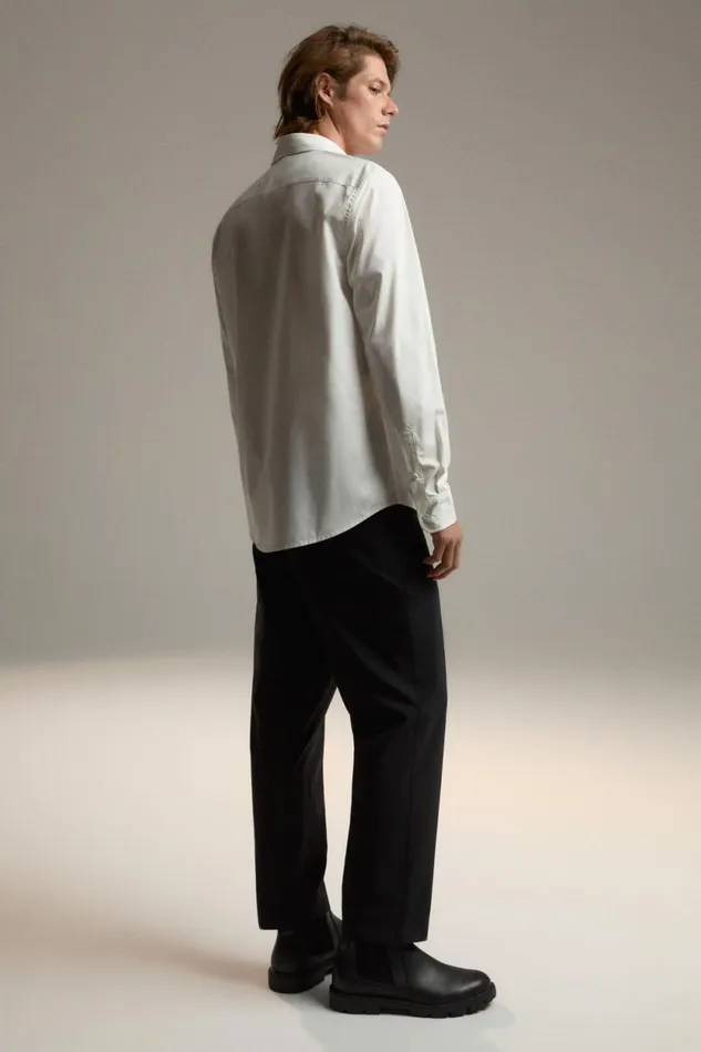 WomenMen White Javier Shirt Ecoalf Onepointzero