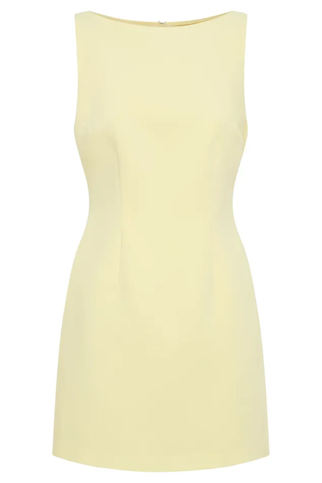 Women Meshki Dresses Angela Suiting Mini Dress 8211 Lemon