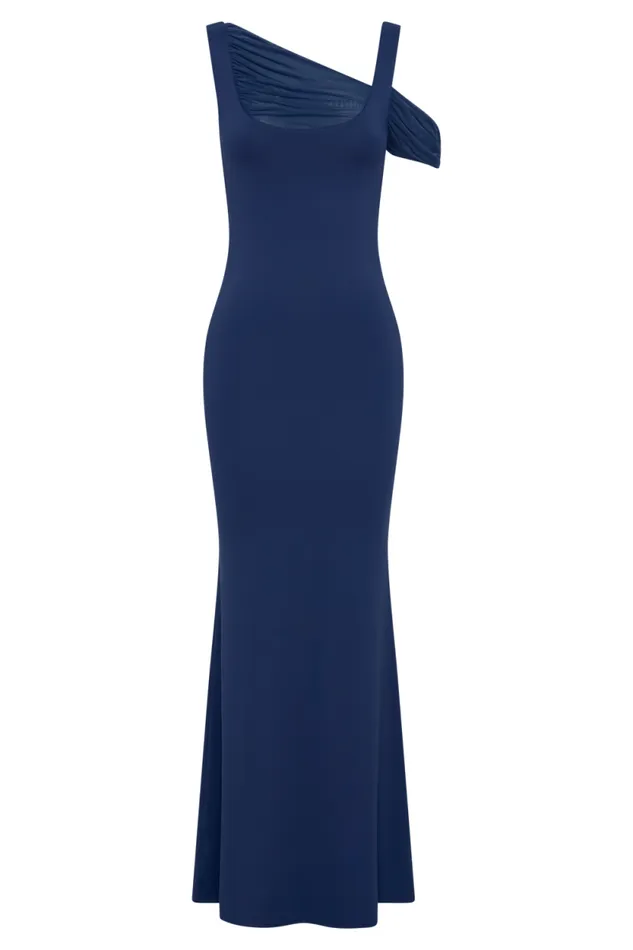 Women Meshki Dresses Janette Recycled Nylon And Mesh Sleeveless Maxi Dress 8211 Navy