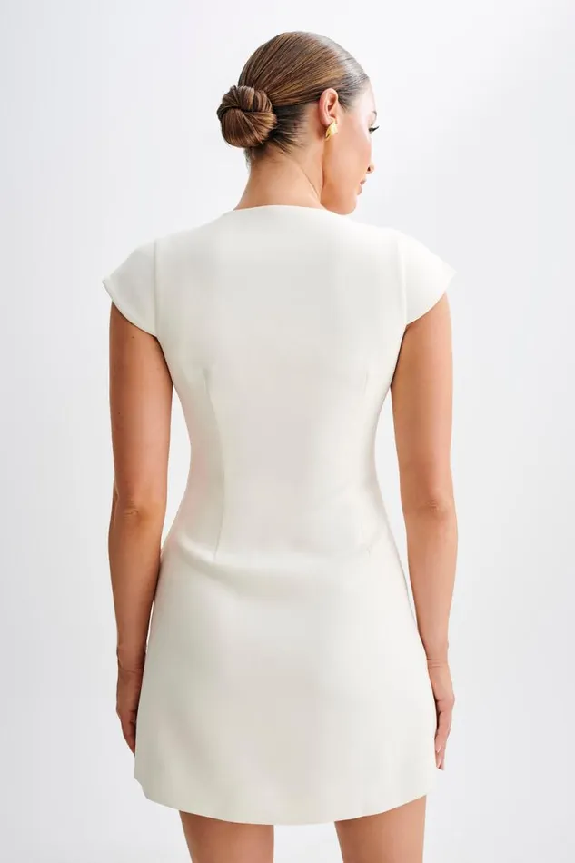 Women Meshki Dresses Kiernan Sleeveless Blazer Dress 8211 Ivory