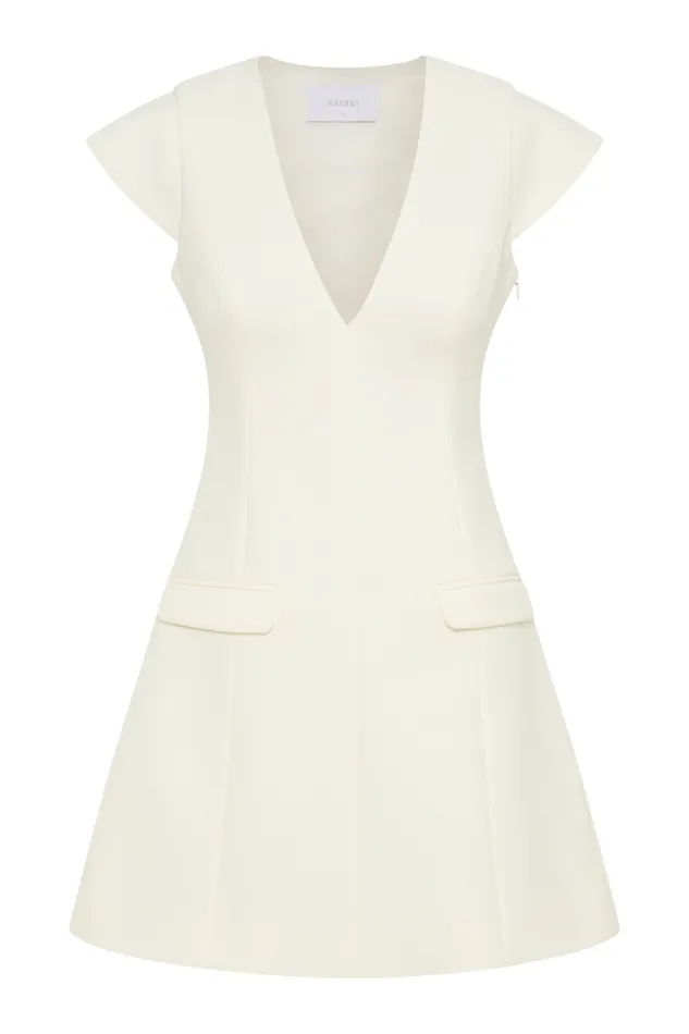 Women Meshki Dresses Kiernan Sleeveless Blazer Dress 8211 Ivory