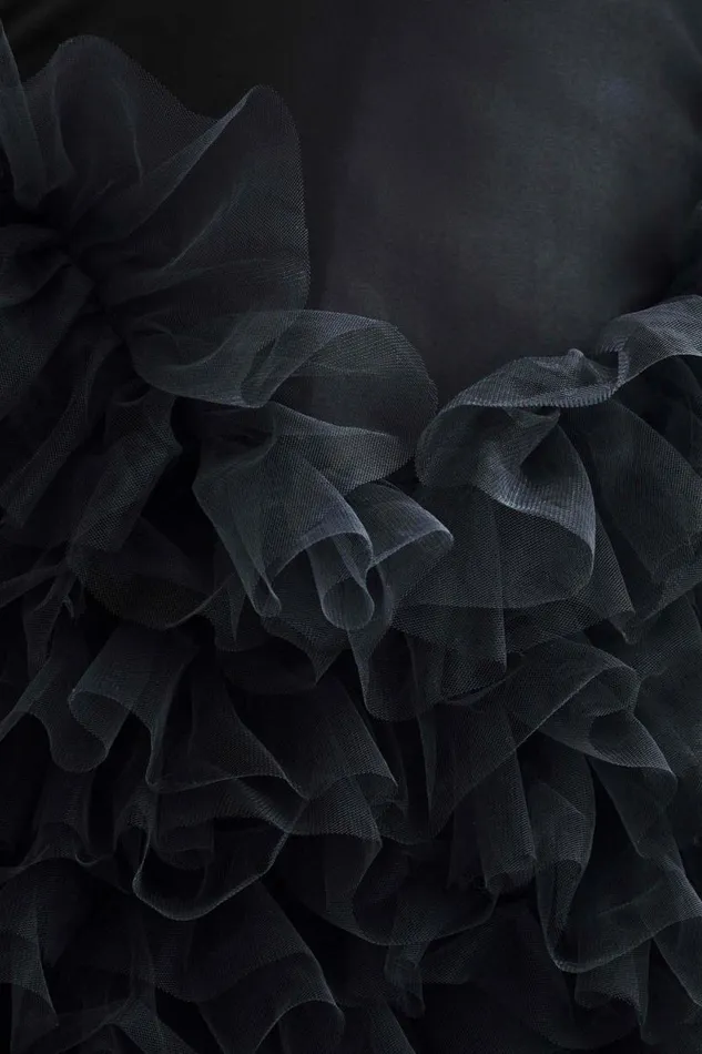 Women Meshki Dresses Magnolia Tiered Ruffle Maxi Dress 8211 Black