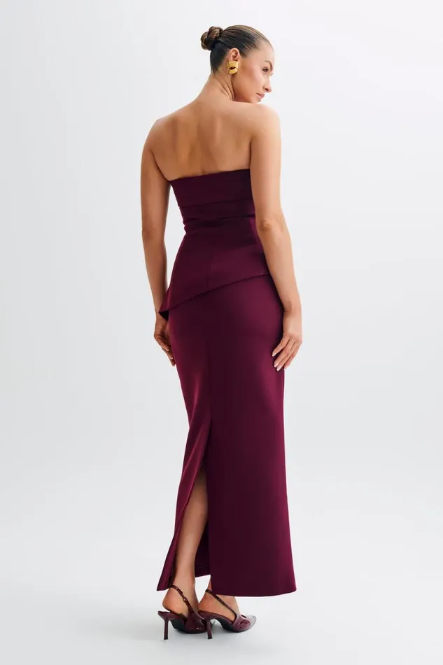 Women Meshki Dresses Micah Suiting Maxi Skirt 8211 Plum