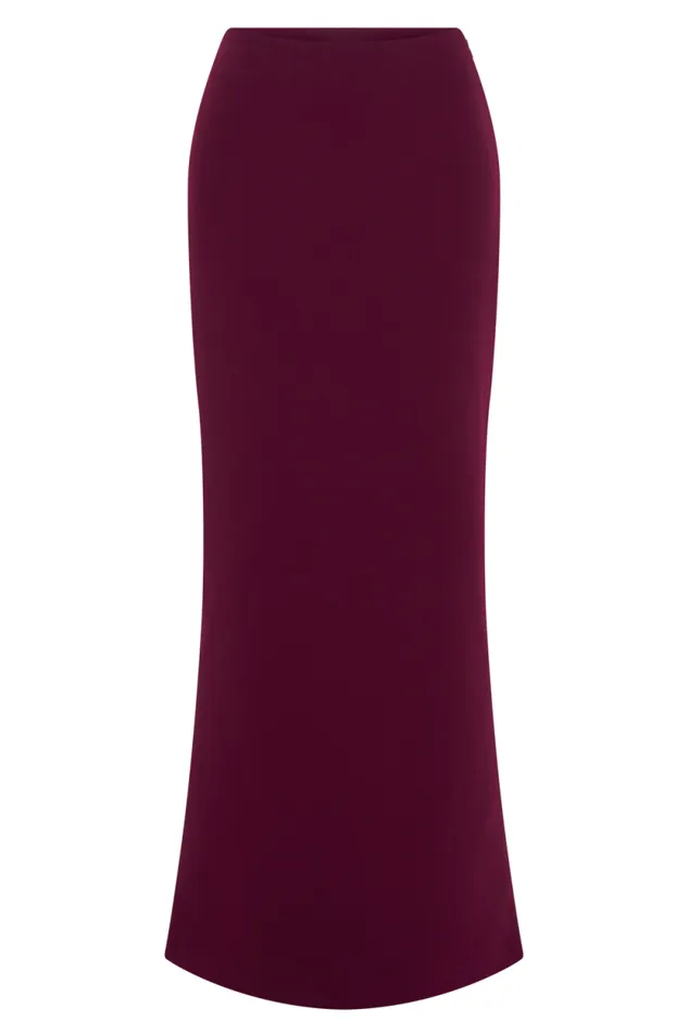 Women Meshki Dresses Micah Suiting Maxi Skirt 8211 Plum