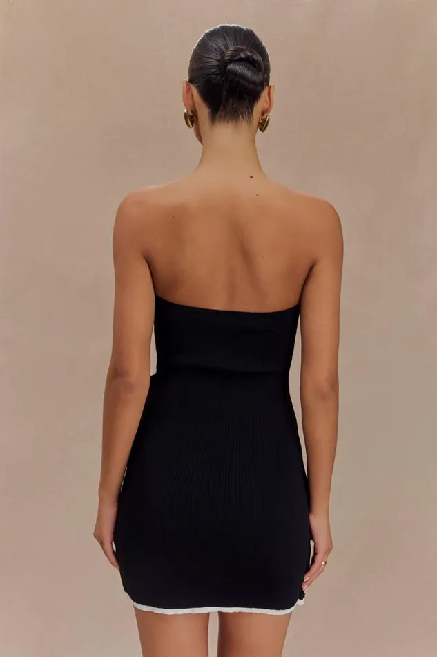 Women Meshki Dresses Rian Strapless Knit Mini Dress 8211 Black
