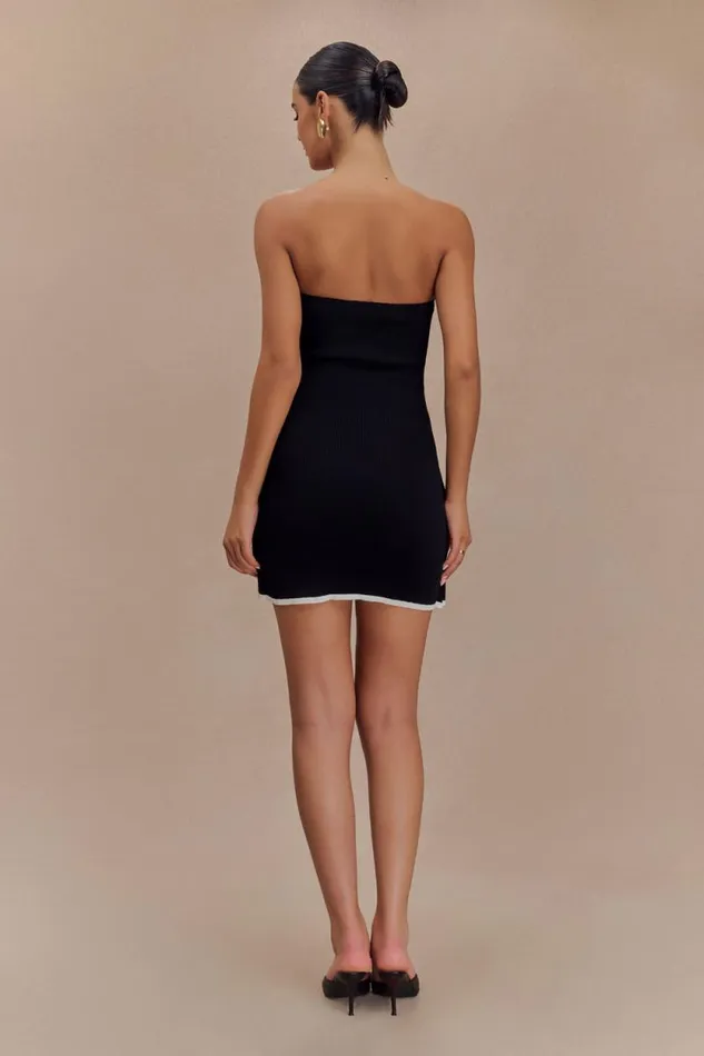Women Meshki Dresses Rian Strapless Knit Mini Dress 8211 Black