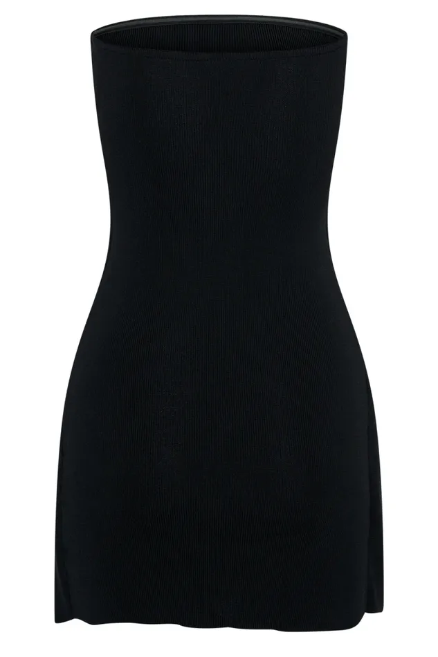 Women Meshki Dresses Rian Strapless Knit Mini Dress 8211 Black