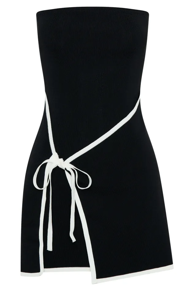 Women Meshki Dresses Rian Strapless Knit Mini Dress 8211 Black