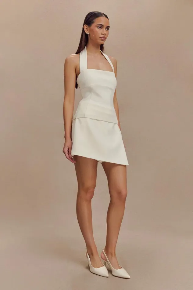 Women Meshki Tops Amelita Suiting Halter Top 8211 Ivory
