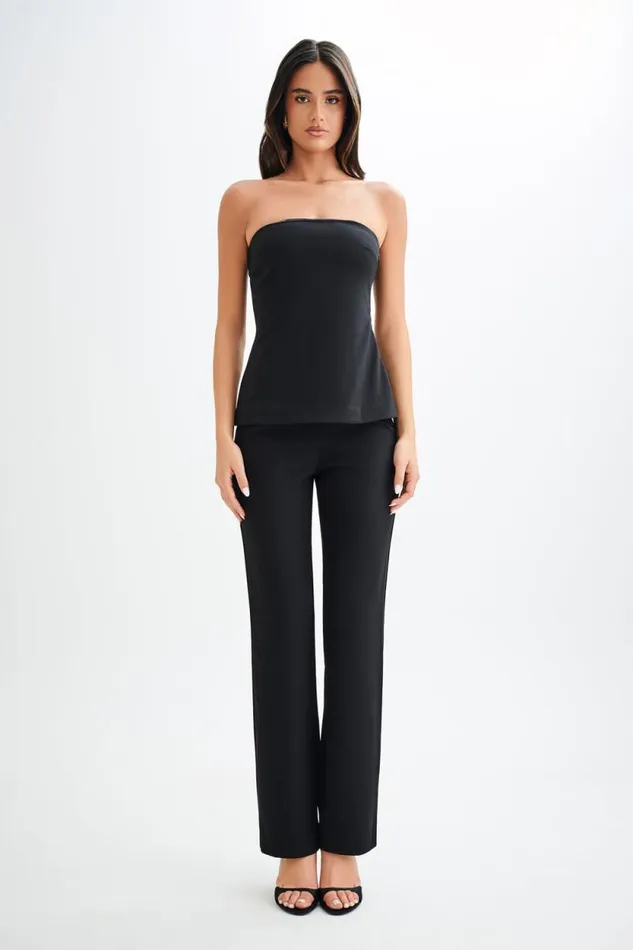 Women Meshki Tops Antonia Strapless Cut Out Top 8211 Black