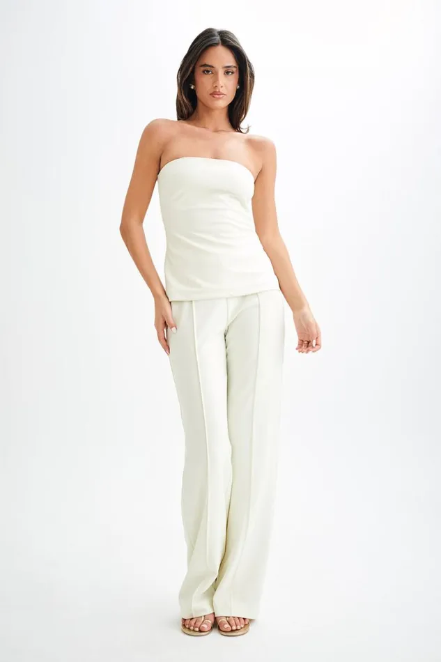 Women Meshki Tops Antonia Strapless Cut Out Top 8211 Ivory