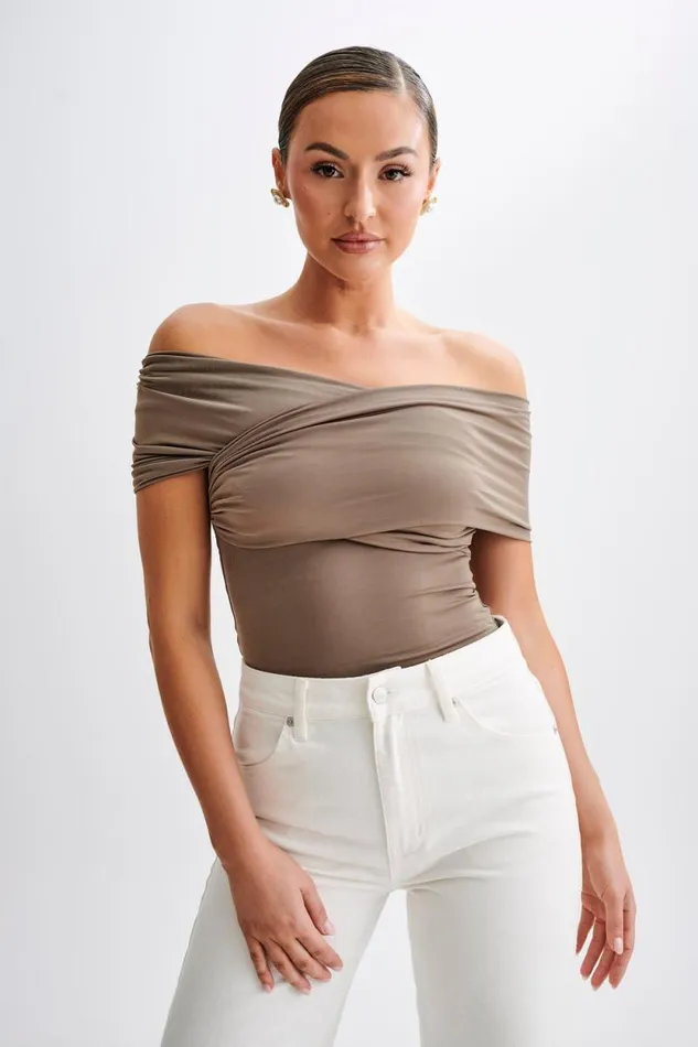Women Meshki Tops Lourdes Slinky Off Shoulder Top 8211 Coco