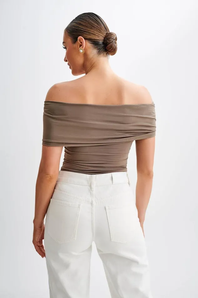 Women Meshki Tops Lourdes Slinky Off Shoulder Top 8211 Coco