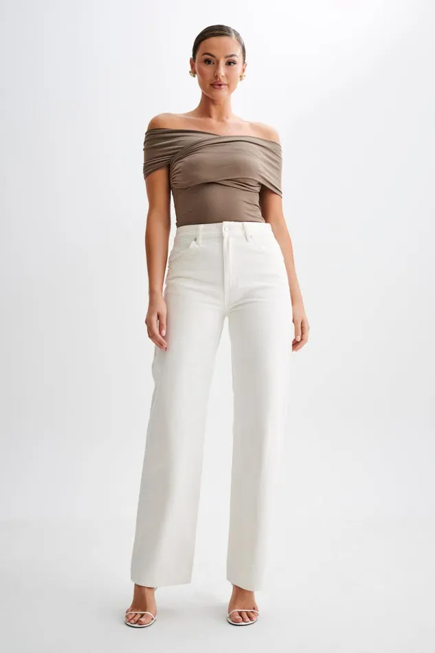 Women Meshki Tops Lourdes Slinky Off Shoulder Top 8211 Coco