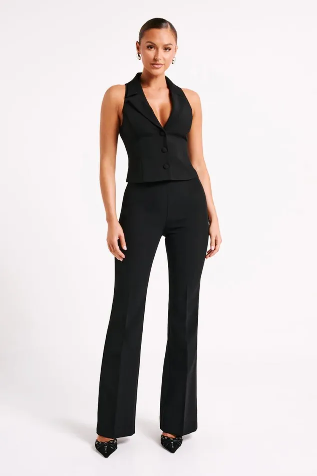 Women Meshki Tops Mura Suiting Vest 8211 Black