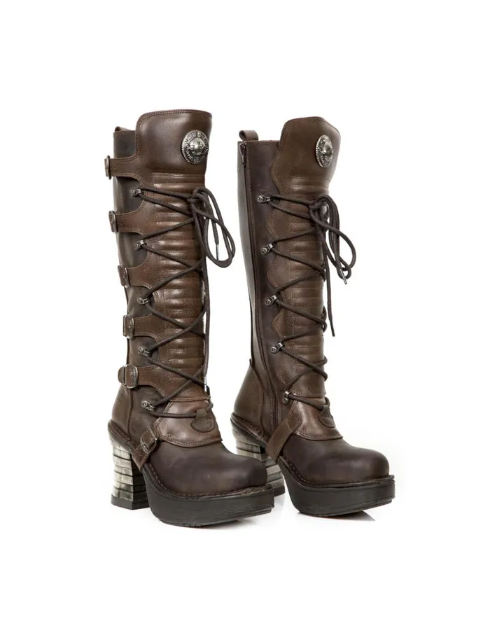 Women Metallic M8272C6 New Rock Heels