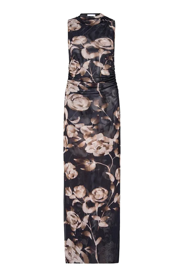 Women MISA Los Angeles Dresses ATHENA DRESS Faded Rose Mesh