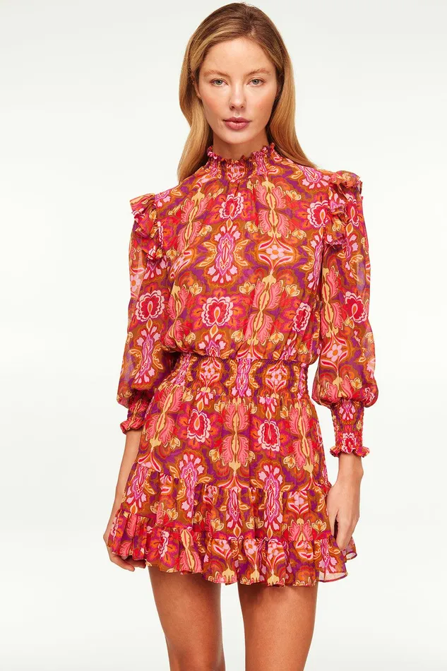 Women MISA Los Angeles Dresses GIANNA DRESS Chic Nostalgic Chiffon