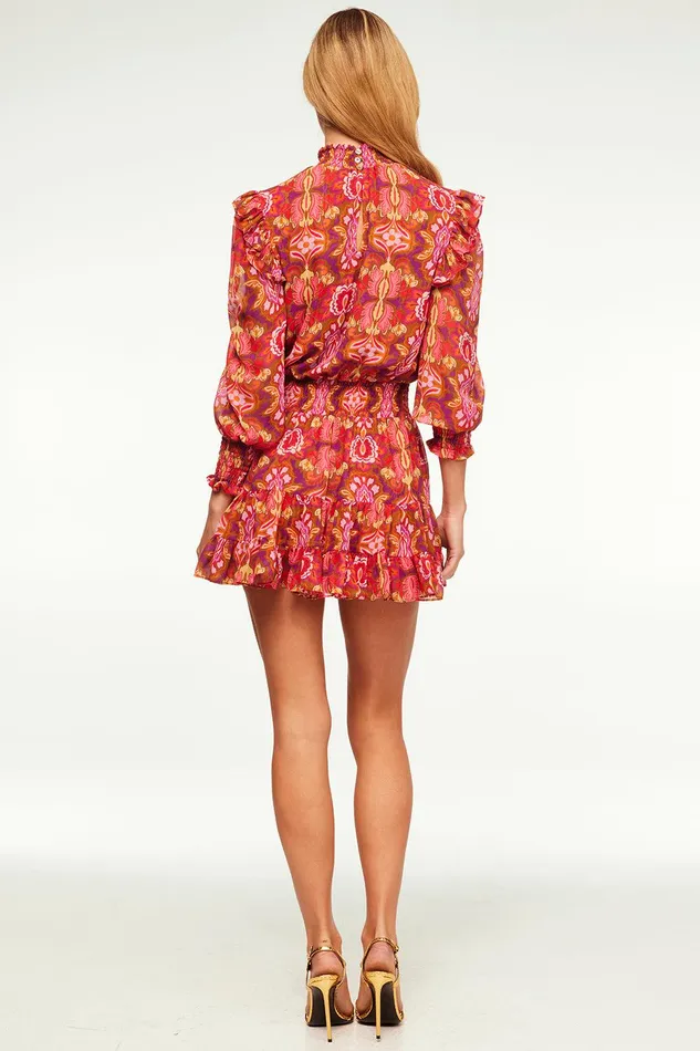 Women MISA Los Angeles Dresses GIANNA DRESS Chic Nostalgic Chiffon