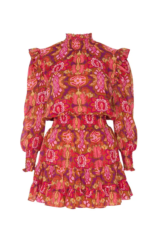 Women MISA Los Angeles Dresses GIANNA DRESS Chic Nostalgic Chiffon
