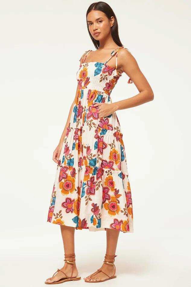 Women MISA Los Angeles Dresses KAMINA DRESS Flora Marbella