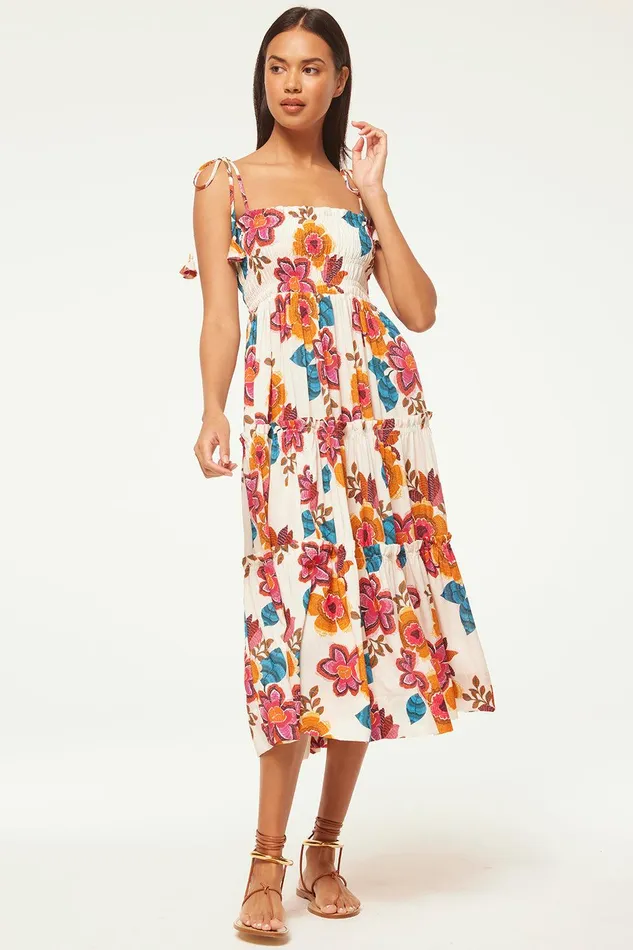 Women MISA Los Angeles Dresses KAMINA DRESS Flora Marbella