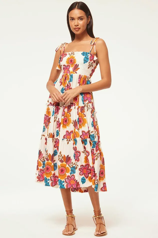 Women MISA Los Angeles Dresses KAMINA DRESS Flora Marbella