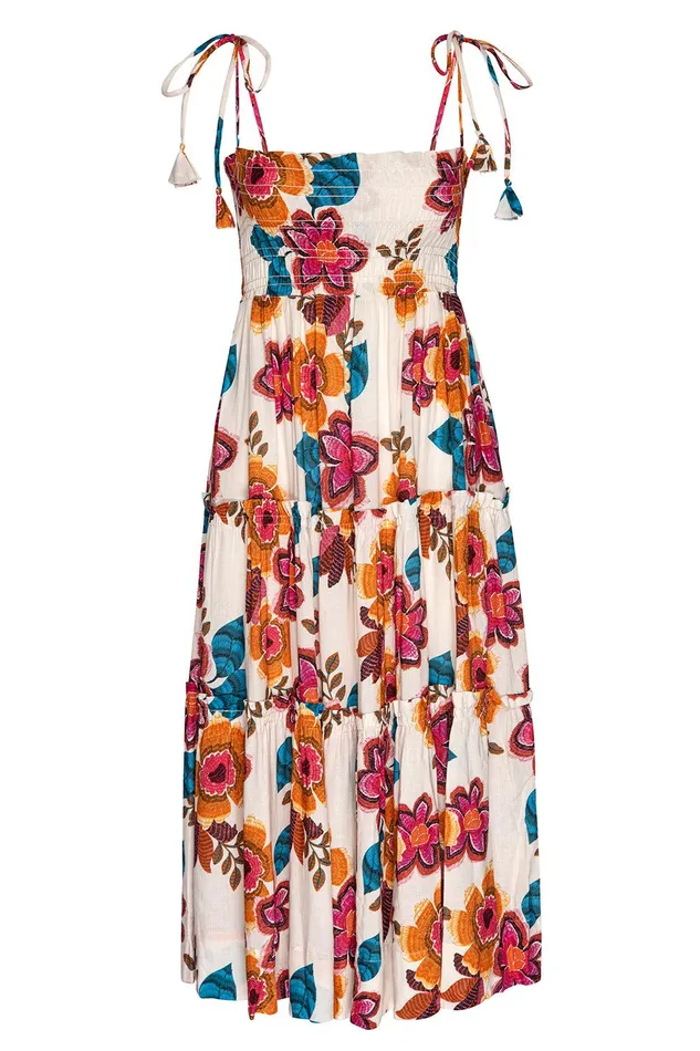 Women MISA Los Angeles Dresses KAMINA DRESS Flora Marbella